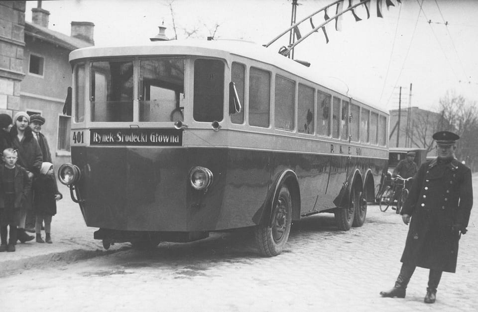 Otwarcie linii trolejbusowej w Poznaniu, 1930