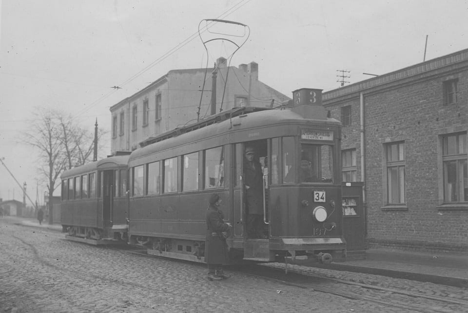 Lilpop II tram in Łódź, 1935